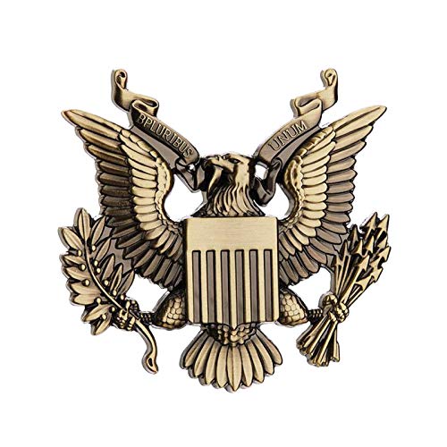 H HILABEE Calcomanías de Coche de Metal 3D Autoadhesivas a Prueba de Agua Calcomanías de Motocicleta Insignia Calcomanías Automotrices de Metal Premium, Calcoma - de bronce