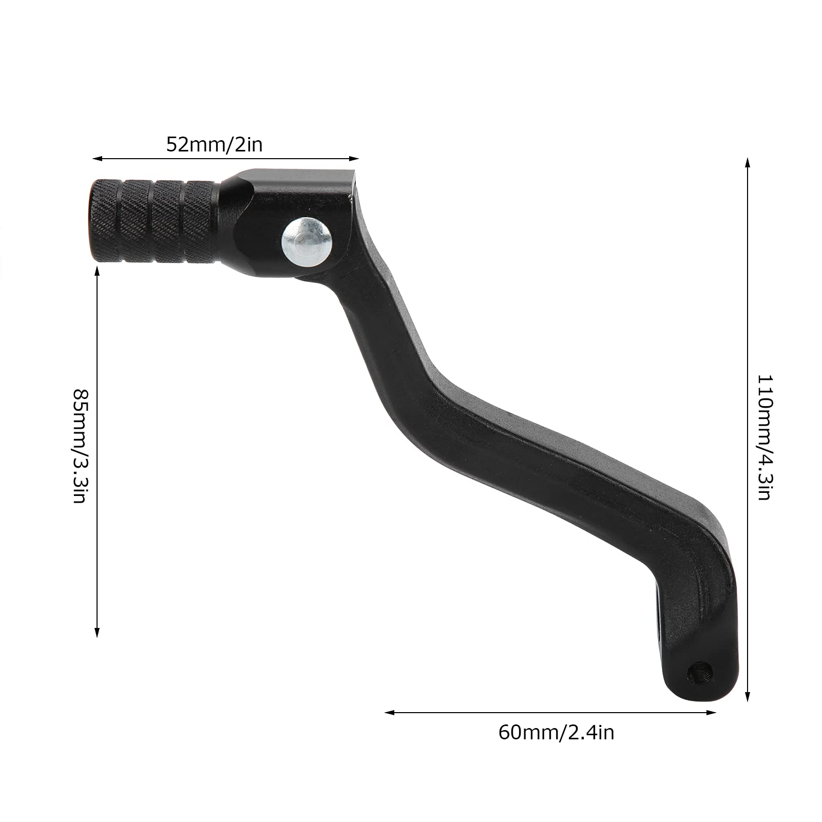 Akozon Schalthebel, Motorrad-Schalthebel aus Aluminiumlegierung, Klappbarer Fußschalthebel für Kayo BSE Apollo Zongshen CG CB NC 125 150 200 250 450 ATV Quad Dirt Pit Bikes