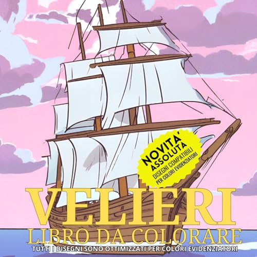 VELIERI: Un Libro da Colorare per Adulti e Ragazzi amanti del mare e dell'arte. Benvenuti a bordo di “VELIERI': Oltre 50 Velieri da Colorare'. Questo ... viaggio emozionante attraverso mari e oceani.