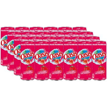 Oasis | Aardbei Framboos | Blik | 24 x 33 cl