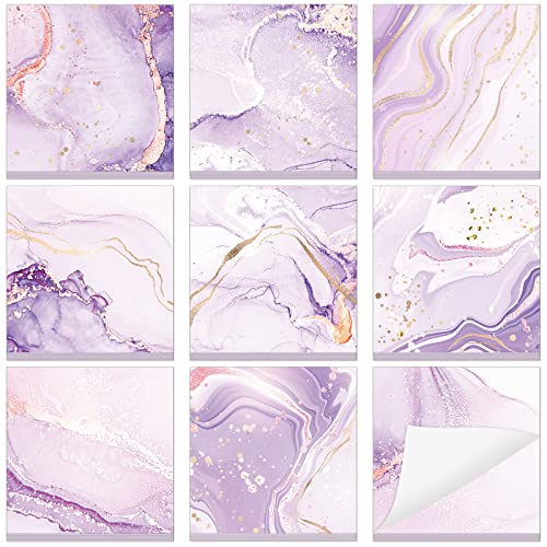 Marble Purple Sticky Notes