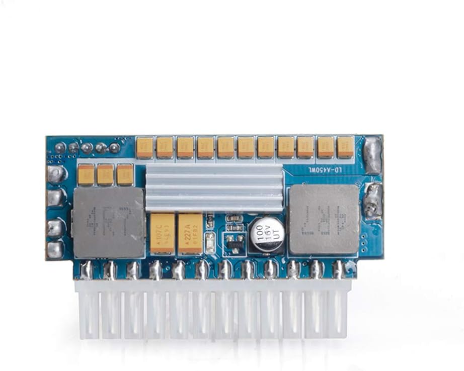 RGEEK 24-Pin ATX PSU - 12V DC Input, 450W Peak Output, Mini ITX PC Power Supply