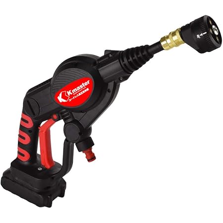 Amazon 高圧洗浄機 充電式 コードレス 専用ケース 工具 日曜大工 Diy バケツ ホース直結 水道蛇口直結 タンクレス 洗車 Kmaster 国華園 高圧洗浄機本体