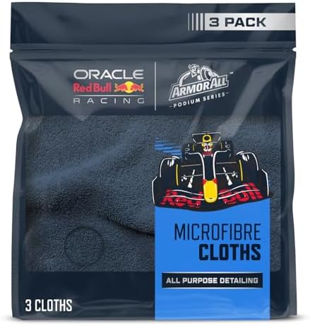 Armor All Podium Series Microfibre Cloths, 350 GSM Short-Pile Car Cleaning...