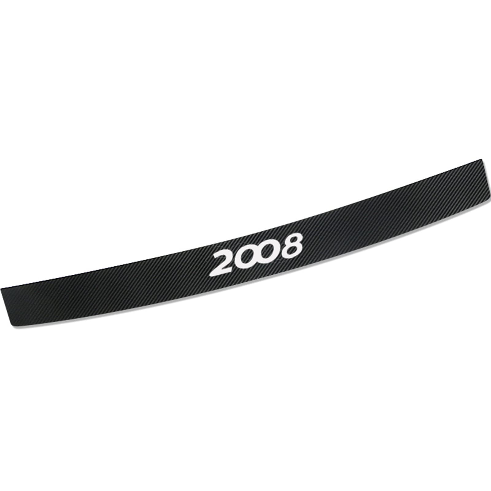 Symilov 2008 Carbon Fiber Rear Bumper Protector Strips, For Peu-Geot Rifter 3008 4008 5008 Gt Line Gt Car Trunk Door Sill Plate Tail Trim Anti-Scratch Protective Stickers Styling Accessories,