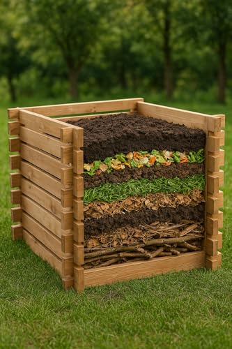 Komposter Holzkomposter Stecksystem Komposter Steckkomposter 500l Neu