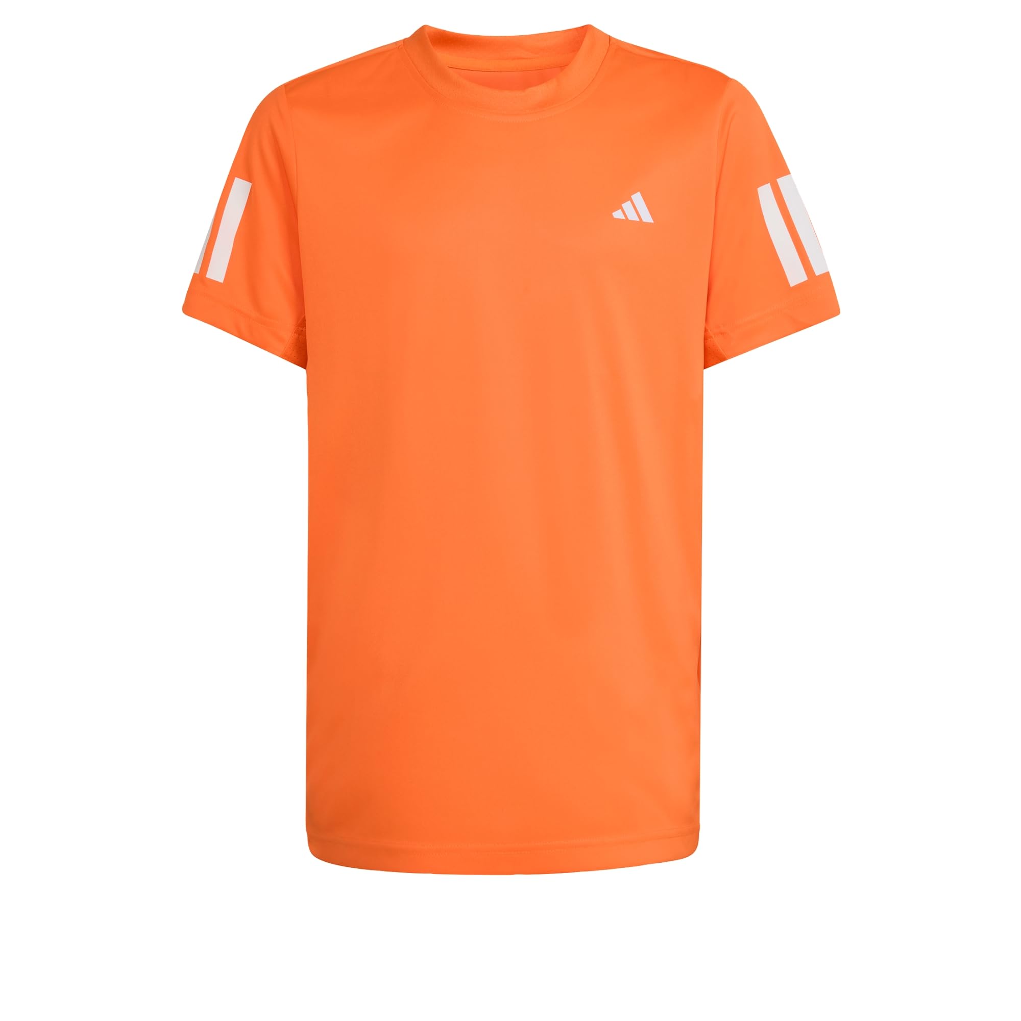 adidas Boy's Boys Club Tennis 3-Stripes T-Shirt, Pure Orange, 13-14 Years