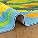 KC Cubs 5x7 Dinosaur Toy Car Dino Road Rug – Educational Play Mat Carpet for Kids, Toddlers, Nursery, Classroom, Playroom, Baby Daycare, Boys & Girls