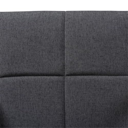 Sillón moderno tela gris oscuro madera marrón miniatura 4