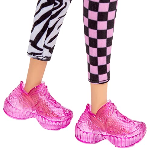Mode Et Beaute Barbie Barbie Fashionistas Legging Damier Et Zèbre Poupée Mannequin Dès - vue 9