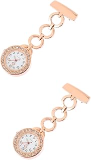 2 Peças Relógio De Bolso Boderry Relógios Para Homens Meninas Presentes Relógio De Enfermagem Relógio De Lapela Retrátil Relógios Digitais Para Mulheres Relógio De Lapela