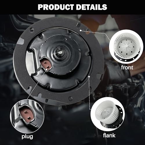 Image of 700022 AC Heater Blower Motor Fan Front Fit for Ford E-150 E-150 Club Wagon E-150 Econoline E-250 E-250 Econoline E-350 Club Wagon E-350 Econoline E-350 Super Duty E-450 Econoline Super Duty