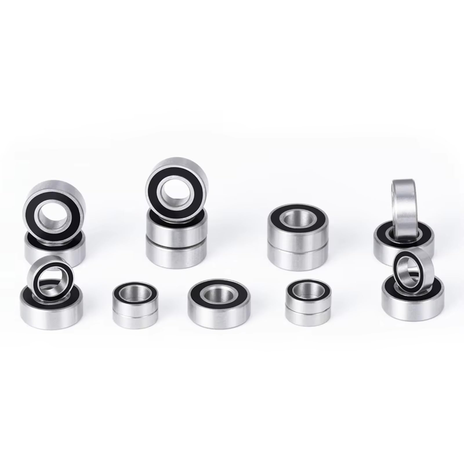 Rodamientos Auto RC para Tamiya M05 M06 CR-X para Fiat Juego 18 Rodamientos Sellados Lowride Piezas Mejora Accesorios Modelos Reparación Montaje