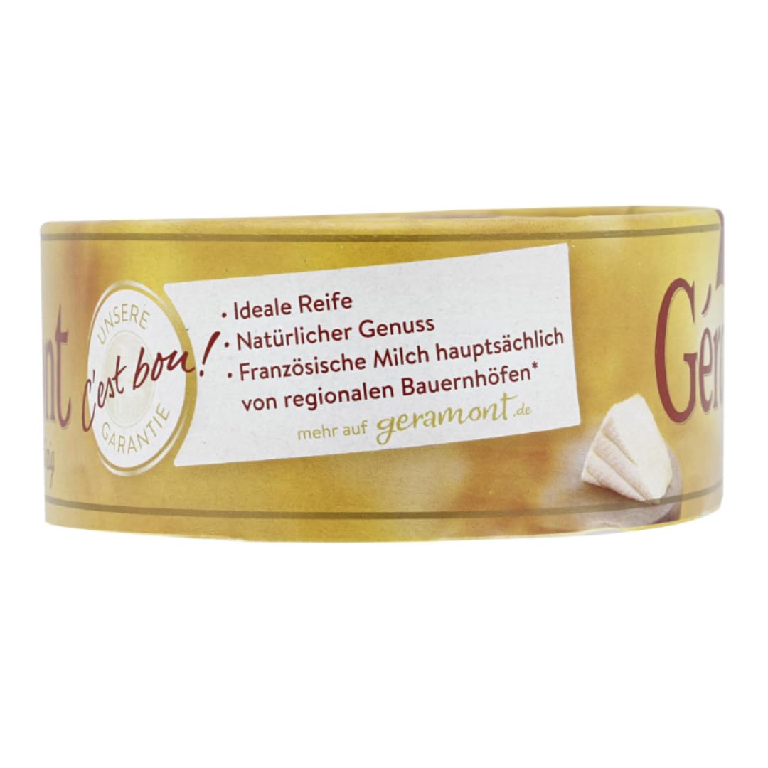 Géramont Weichkäse cremig-würzig – 200 g, 4er Pack | Französische Käsezubereitung aus Kuhmilch | Intensiver Geschmack & zarte Textur