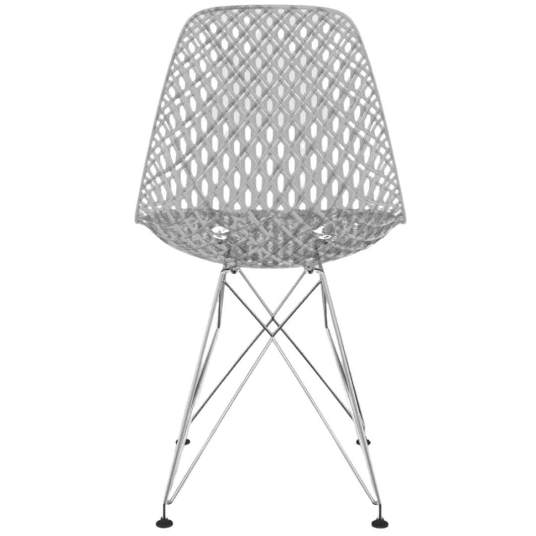 Cadeira Eames Office Preta - Design Clássico Em Policarbonato