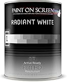 Paint On Screen Projection Screen Paint (Radiant Whte - Gallon)