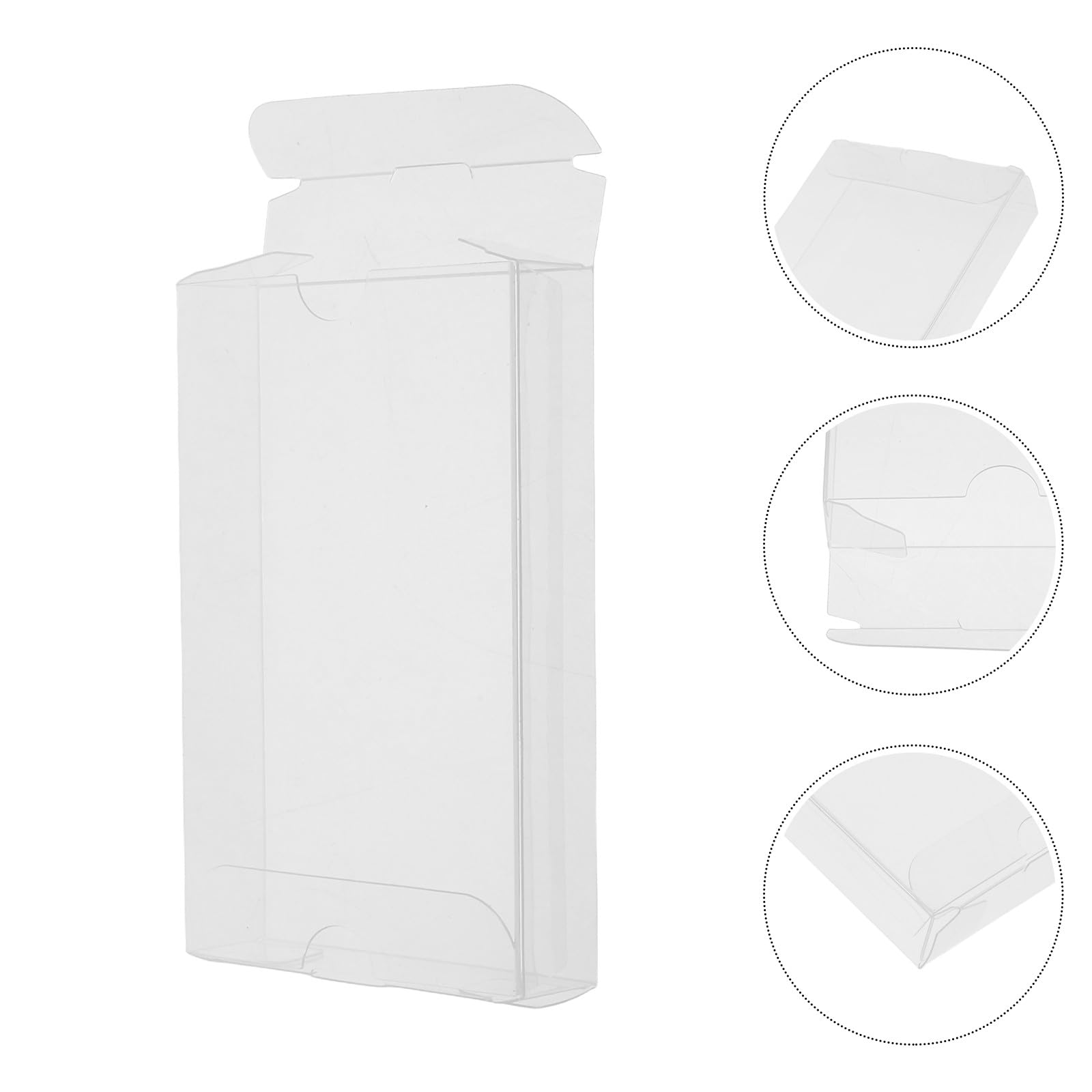 Abaodam Scatola Protezione da Polvere e umidità per Archiviazione Cassette Audio in PVC Trasparente 10 Pezzi Custodia Portatile Compatta per Conservare e Trasportare Le Cassette