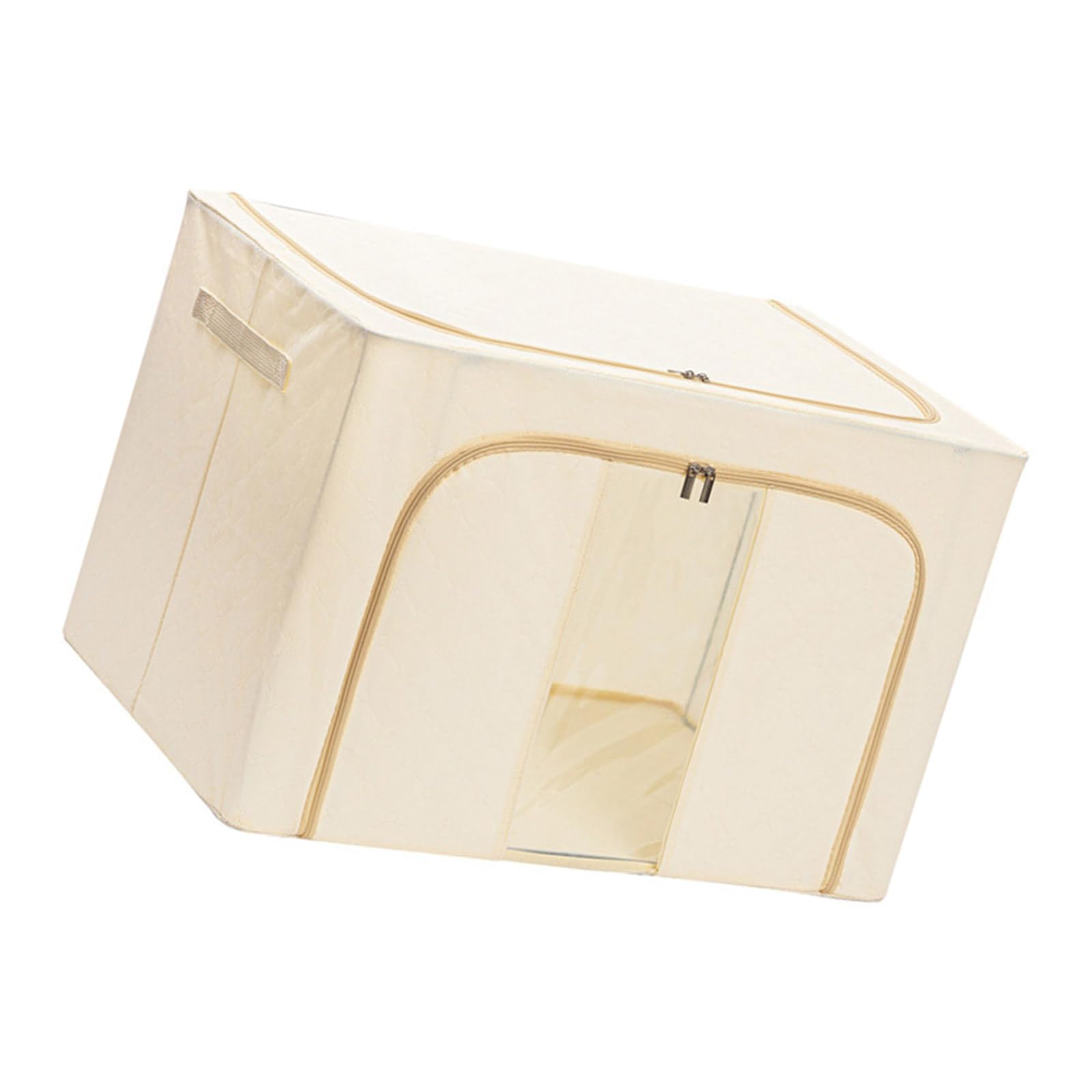 HDOYTXXM Steel Frame Clothes Storage Box Large Capacity Quilt Container Clothing Organiser for Students and Small Apartments Foldable Storage Bin
