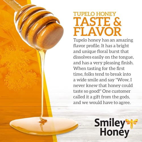 Smiley Honey 100% Tupelo Honey Straws Orgánicos miniatura 4