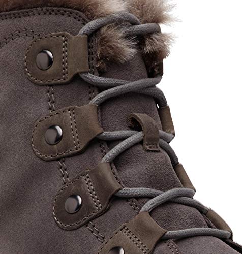 Sorel Damen-Winterstiefel, SOREL EXPLORER JOAN, Grau Quarry X Black, 40 EU