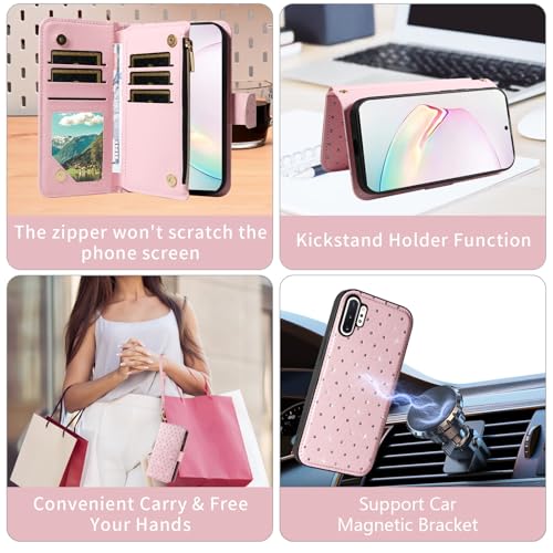 Coque pour Samsung Galaxy Note 10 Plus finition métallisée rose - 5
