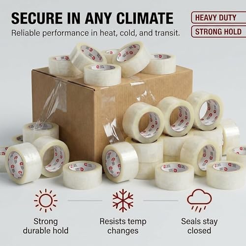 Image of Tape Logic 2 inch x 110 Yard Clear Packing Tape Pallet - 45 Cases (1620 Rolls) - 2.0 Mil Heavy Duty Shipping Tape - Bulk Strong Acrylic Adhesive Box Sealing Tape for Warehouse & Fulfillment Packaging