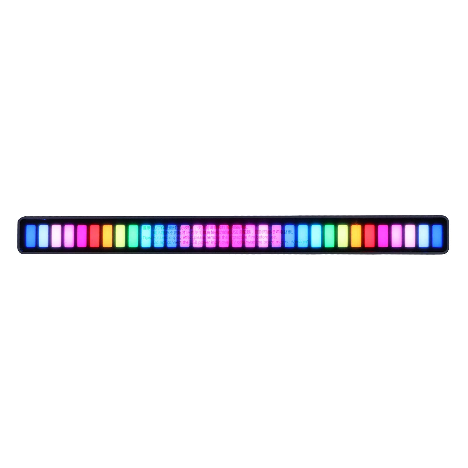 Aramox Luce Ritmica, Luce Ambientale Musicale in Lega di Alluminio, Pickup Controllo Plug-in USB, 181 X 18,5 X 16 Mm, 5 modalità 4 Livelli di luminosità per gli Amanti della Musica Sul Comodino della