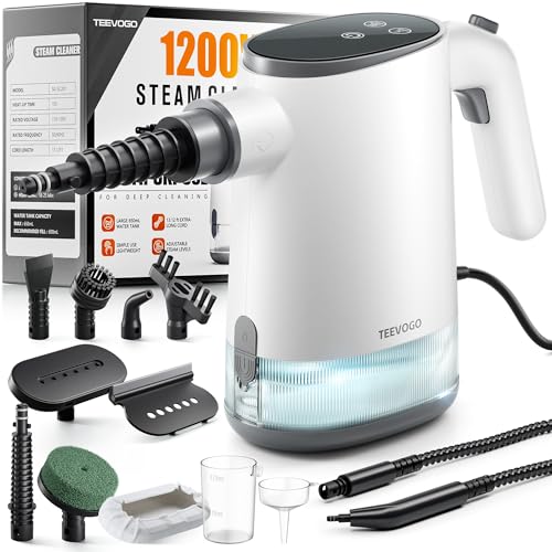 TEEVOGO Handheld Steam Cleaner for Home, 15s Fast...