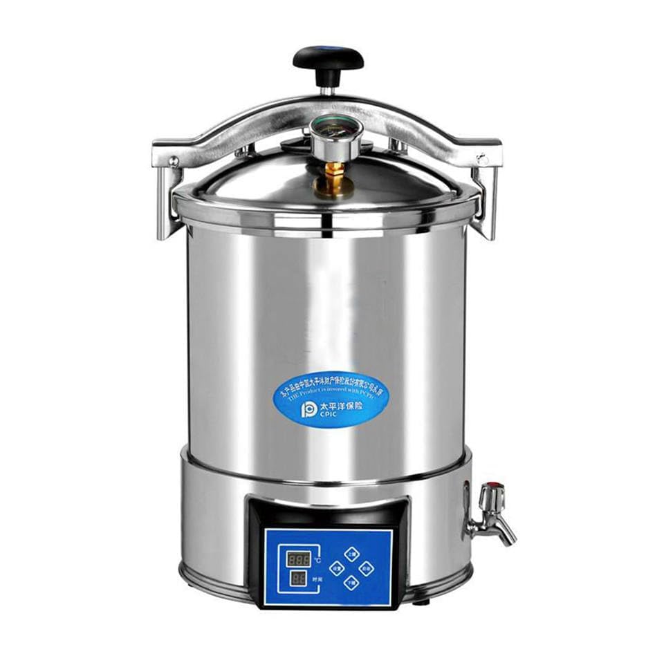 18L Digital Display Stainless Steel Autoclave Steam Lab Equipment