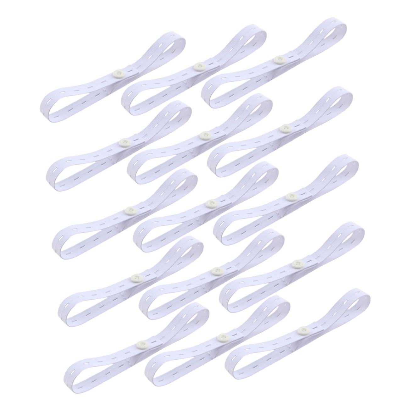 15pcs Adjustable Nappy Belt Elastic Diaper Fastening Buckles for Diapers Heavy Holding Straps Secure and Comfortable Fit for Infants
