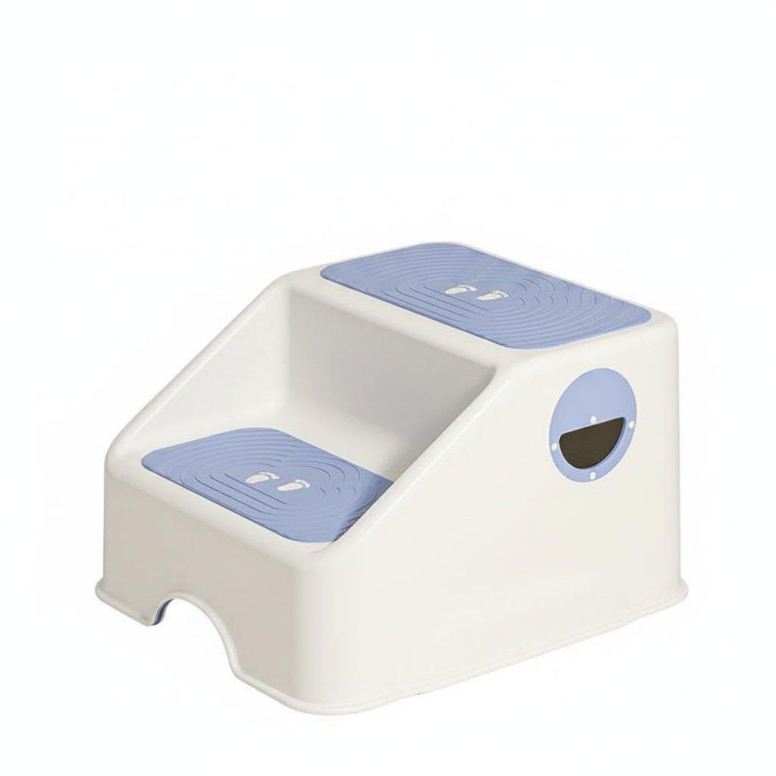 Child Washroom Stool Anti-Tip Design Kids' 2-Step Stool High Load-Bearing for Young Children, Kitchen Blue-image-40