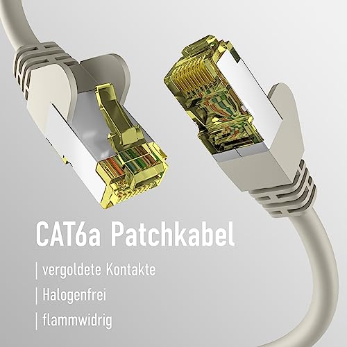 EFB-Elektronik, CAT. 6a network cable up to 10 Gbit, 2 m LAN cable Ethernet cable patch cable with jack/kink protection - Image 3