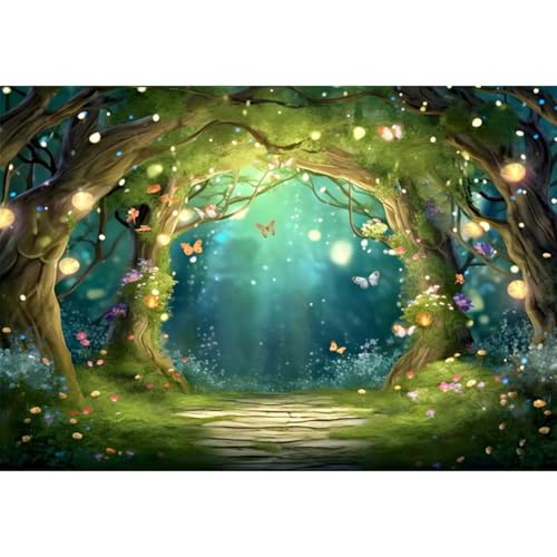 Toile de fond forêt enchantée grand format 6x3m pour studio photo