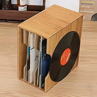 Vinyl Record Holder, Retro LP Record CD Disque Vinyle Boîte de Rangement, Bamboo 12 Pouces Disques Vinyle Rack de… - Les Beatles, Paul McCartney, John Lennon, RIngo Starr, George Harrison Vinyl Record Holder, Retro LP Record CD Disque Vinyle Boîte de Rangement, Bamboo 12 Pouces Disques Vinyle Rack de… – Image 5