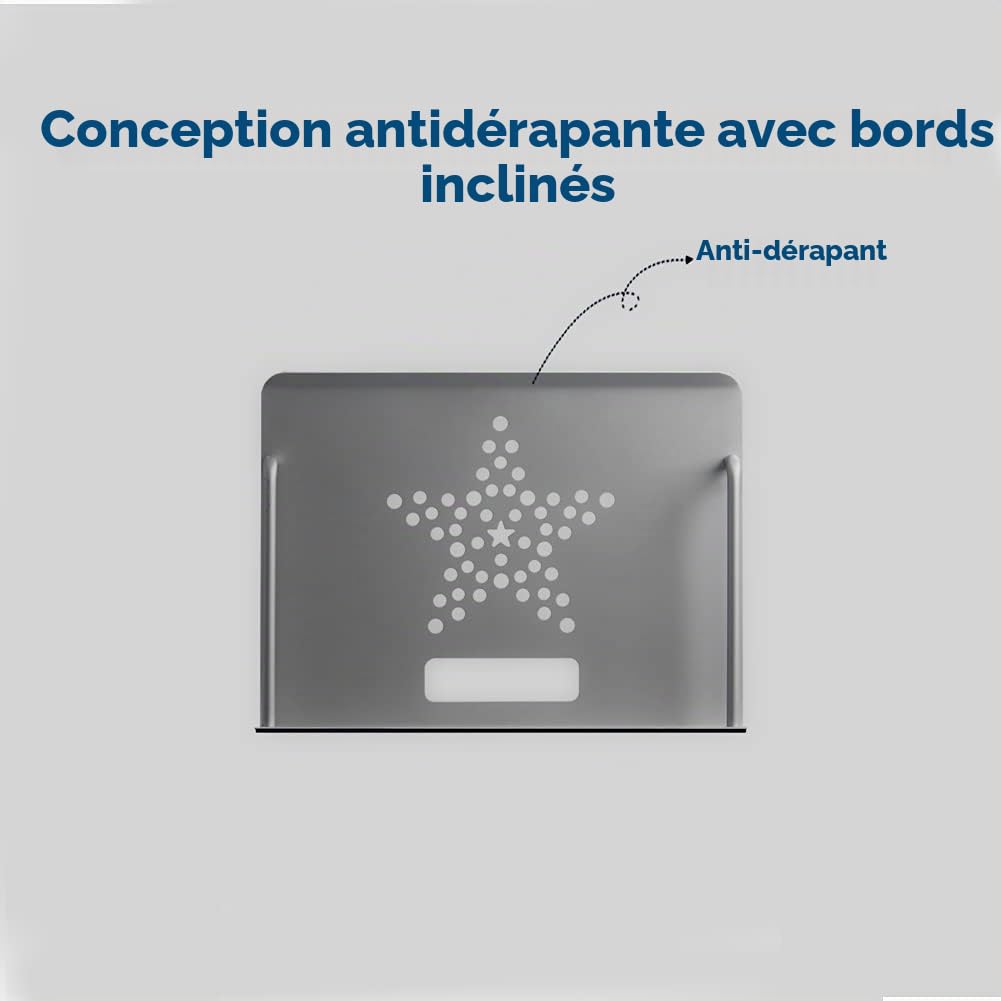 Drsn Support de Plafond pour Projecteur/Caméra, Universel avec Plateau 2420cm, Jusqu'à 2Kg - Hauteur Réglable de 34 à 56cm - Alliage d'aluminium + Acier Inoxydable