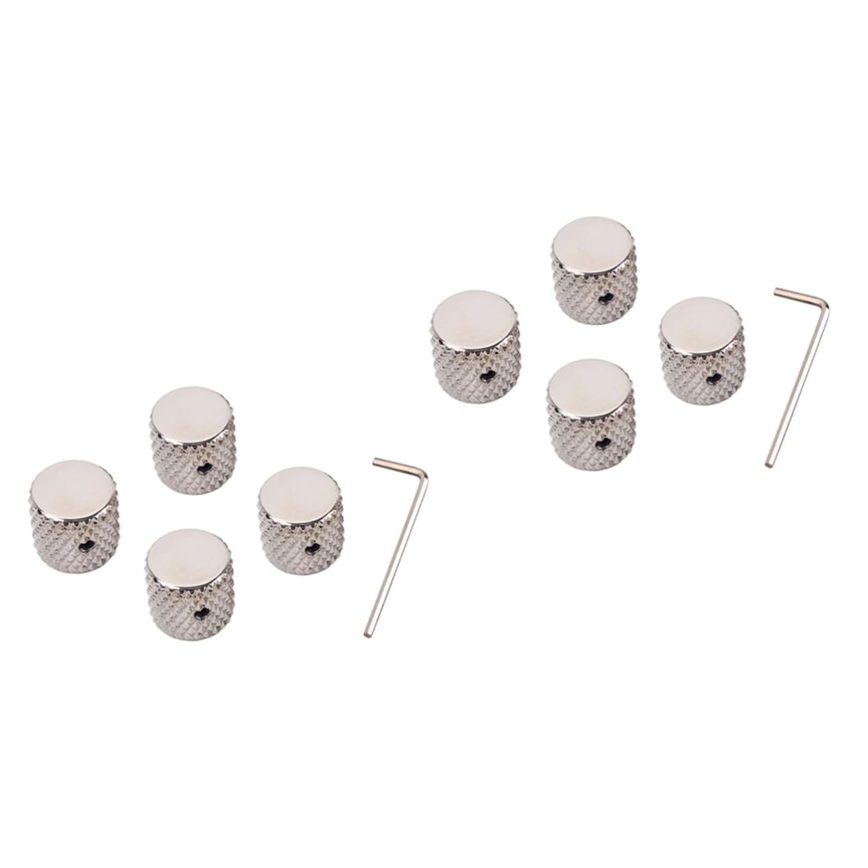 ERINGOGO 2sets Volume Tone Control Knobs for Guitar Bass Aluminum Alloy Flat Knobs Gd139a 4pcs*2