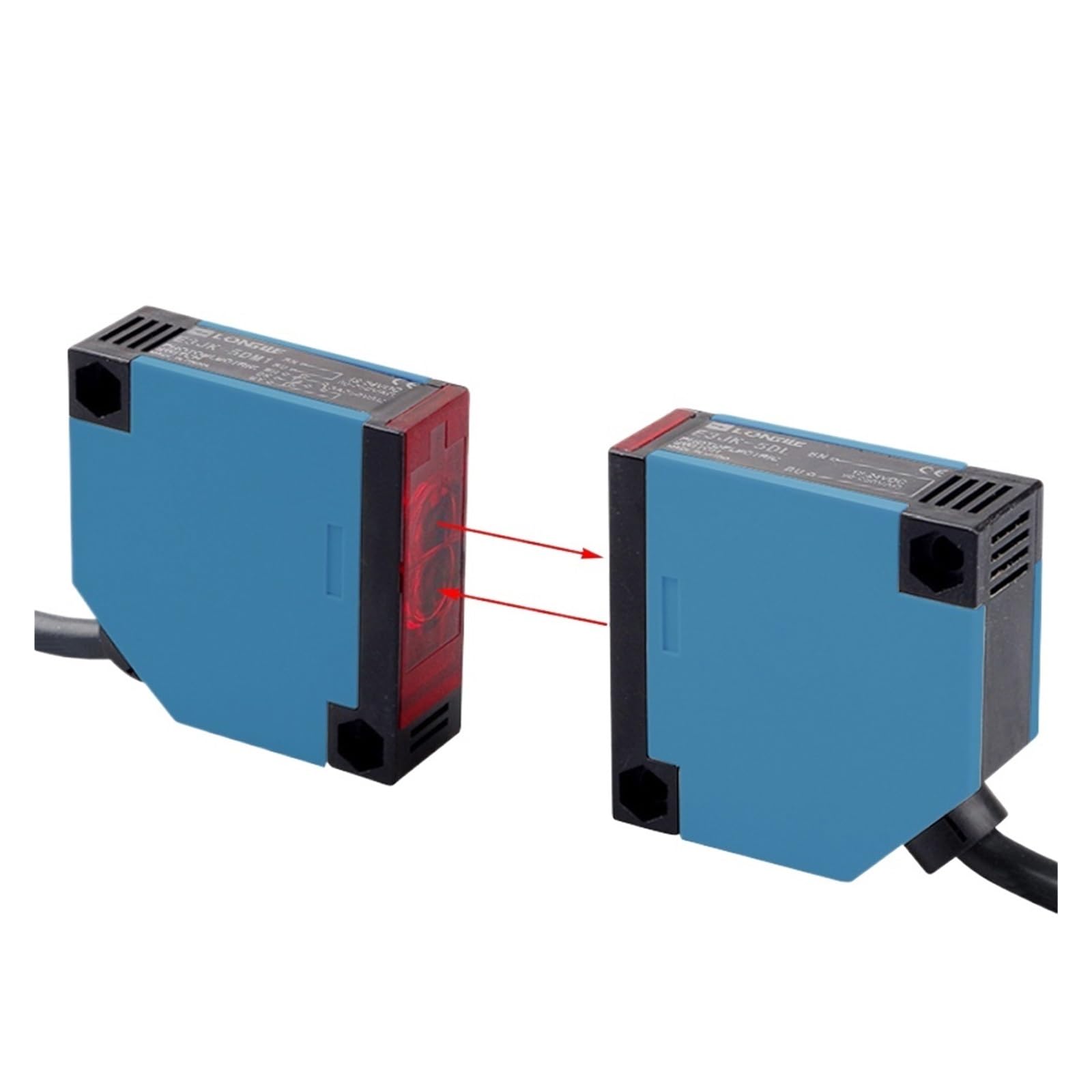 QAZXSEMUI Relay Output 5m Through-Beam Detection Infrared photoelectric Proximity Sensor Switch 12-250V NPN/PNP Transistor/Relay