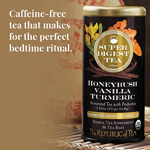 Image of The Republic of Tea Organic Honeybush Vanilla Turmeric Herbal Tea, 36 Count
