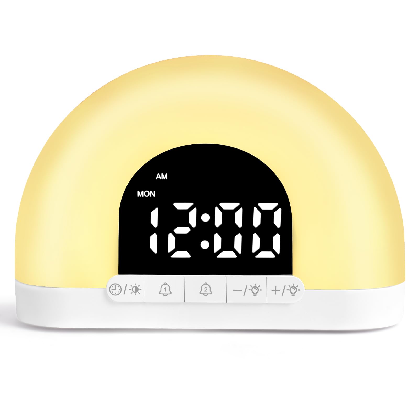 Ainiv Sveglia Alba, Wake up Light Luce Sveglia, Sveglia Intelligente del Sonno per Bambini Adulti, 30 Livelli di Luminosità, Sveglia Luminosa con Simulazione dell'Alba e del Tramonto