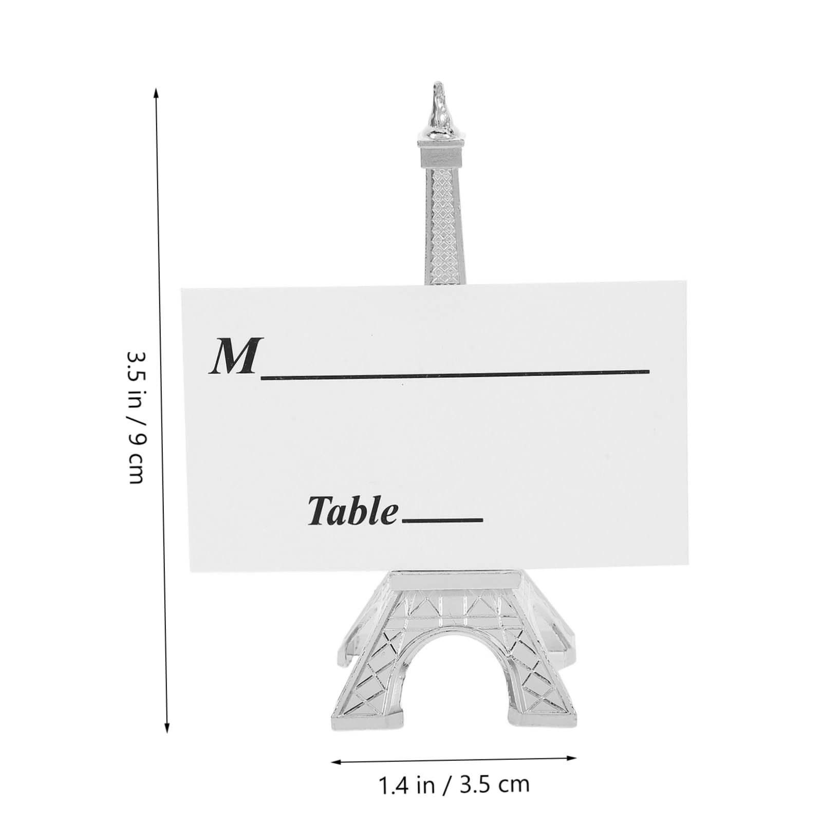 OFFSCH 1Set Eiffel Tower Card Holder Stand Compact Photo Display Clip for Weddings Parties and Events for Table Name Place Cards and Memo Notes