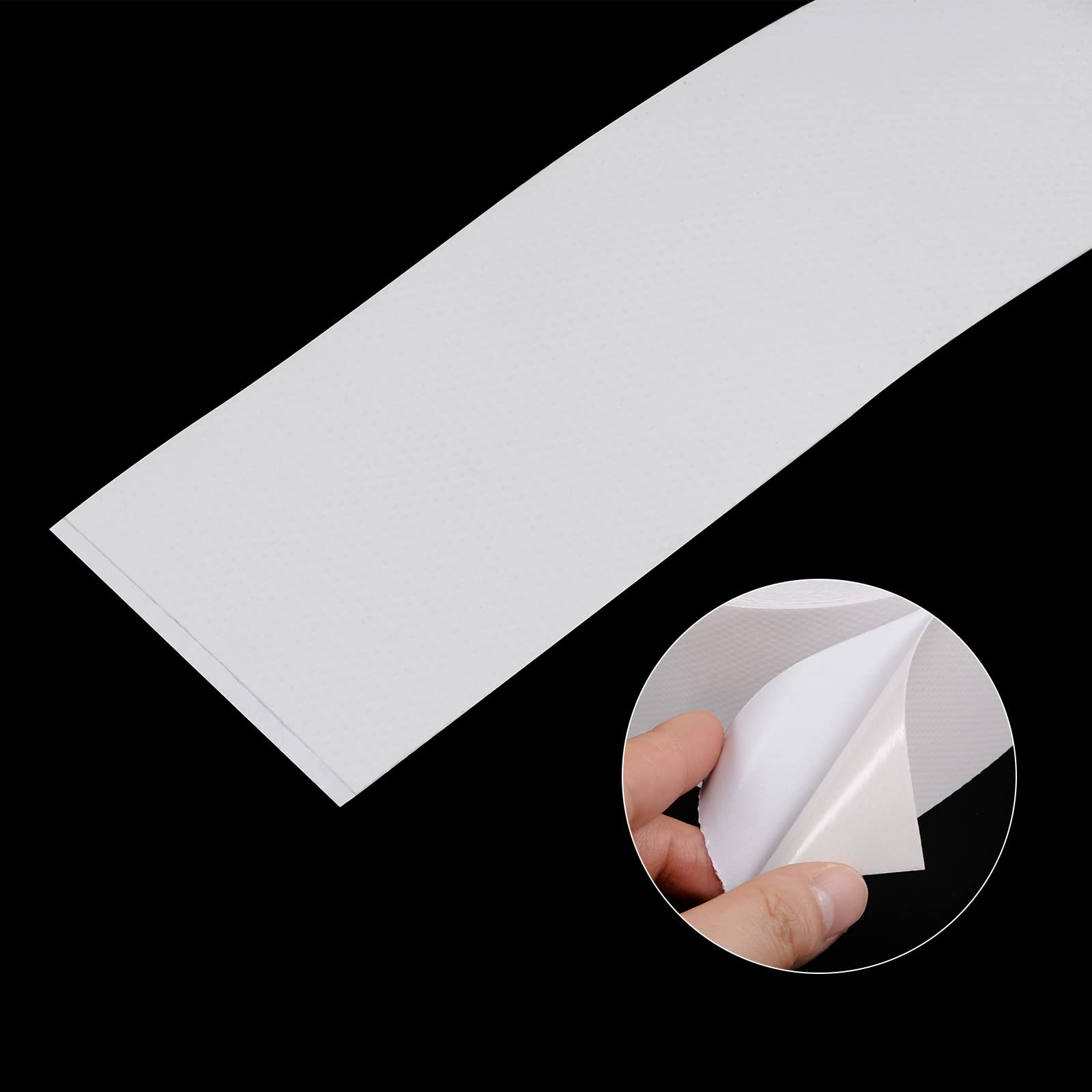 KeuLen Klebeband, Planen-Reparaturband, Zelt-Reparaturband, 3 Stück, 5,1 cm x 4,6 m, universelles wasserdichtes Markisentuch-Reparaturband for Bastelarbeiten, Heimwerker, Outdoor-Zelt, weiß