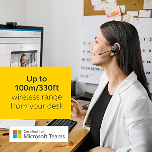 Jabra Engage 65 SE (Second Edition) Wireless Headset, Convertible – Telephone Headset with Industry-Leading Wireless Performance, Advanced Noise-Cancelling Microphone, All Day Battery Life - Black