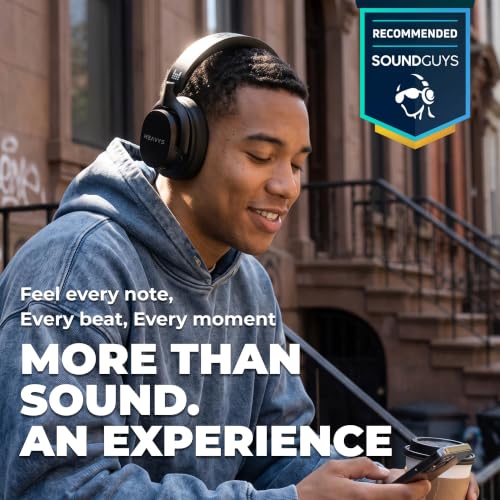HEAVYS H1H Wireless Over-Ear Headphones, Active Noise Cancelling, 50Hr - image 6
