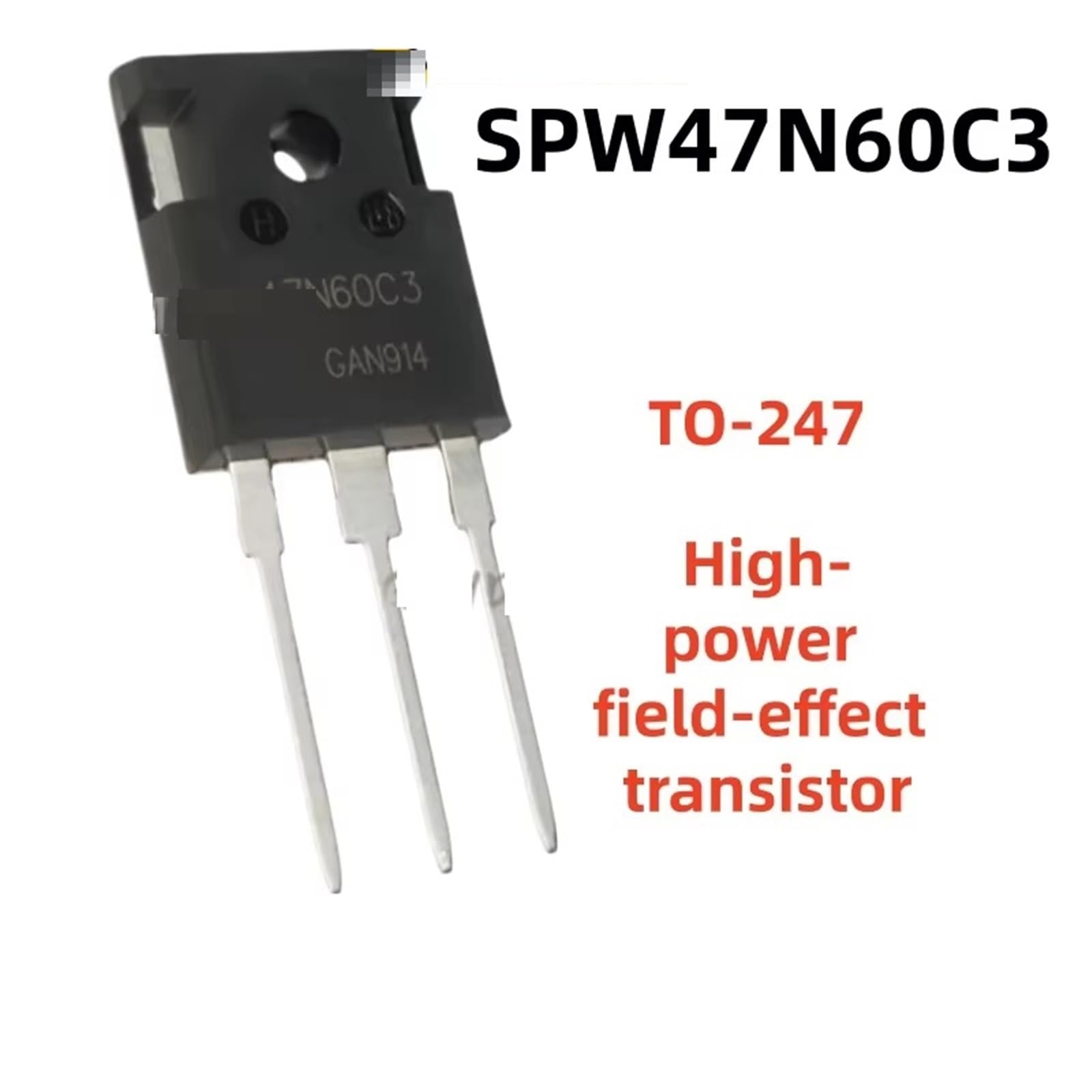 5-20 Pièces/lot SPW47N60C3 47N60C3 Transistor À Effet De Champ Haute Puissance TO-247(20PCS)