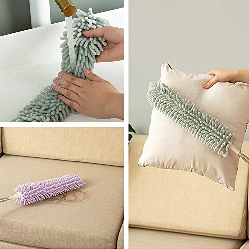 MA Lvjkes Uitschuifbare Microfiber Stofdoek, Veer Duster Telescopisch, Cobweb Duster met RVS Handgrepen en Buigbare… - Image 7