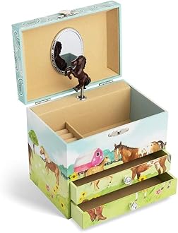 Musical Jewellery Box with Horse