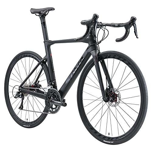 Bicicleta De Carretera De Carbono T800 - Shimano 105 22 Velocidades Con Frenos De Disco - Cuadro 50/53/56/58 Cm, 8.5 Kg