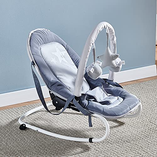 Baby Swing,4HOMART YVONNE&F.L.A.M. Cradle Swing Baby Rocker Portable Swing Baby Indoor Outdoor Cradle Chair for Infants with Portable Handle