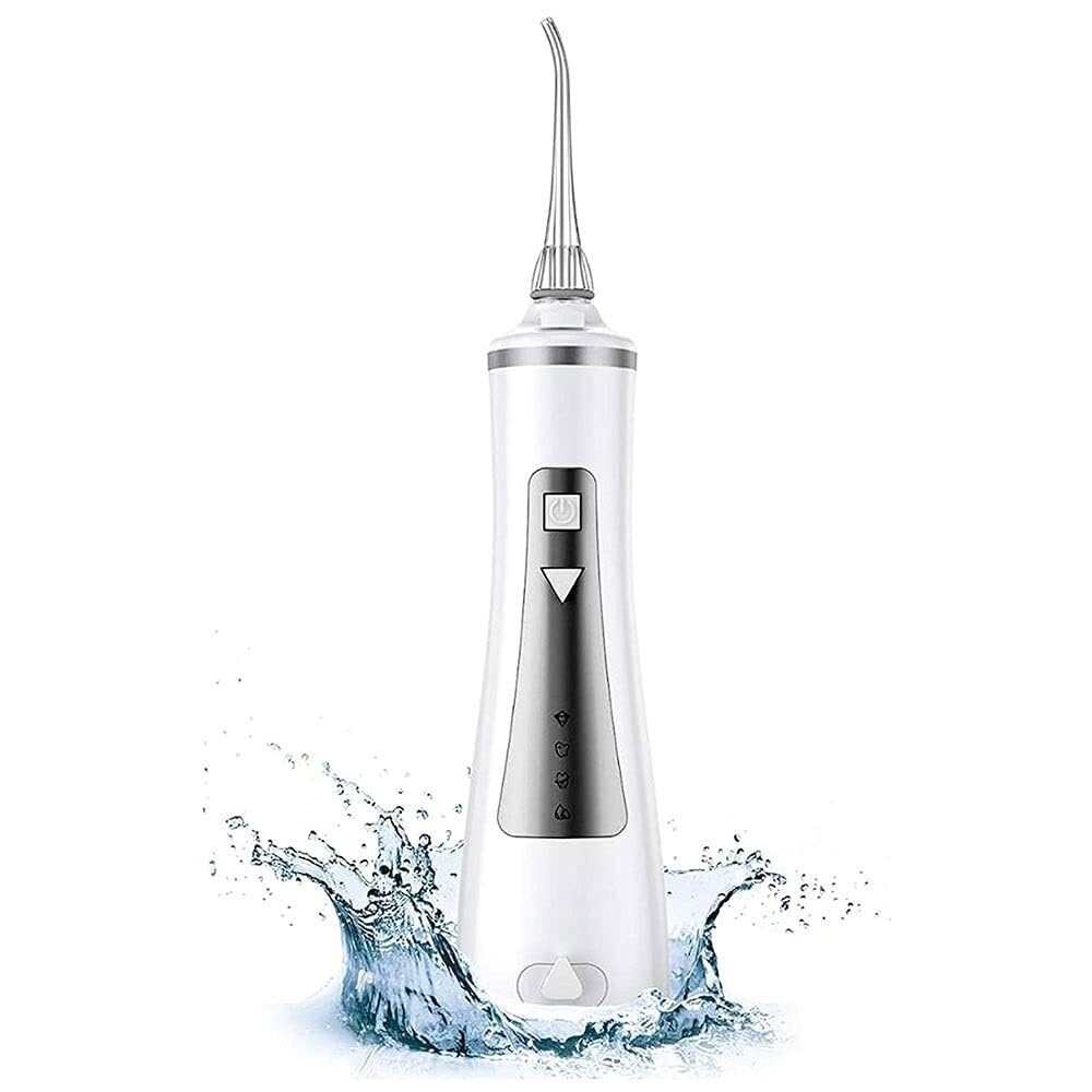 GeRRiT Water Flosser Cordless for Teeth, 250ML Professional Dental Oral Irrigator, Portable and Rechargeable IPX7 Waterproof Powerful Battery Life Teeth Cleaner for Home Travel, Braces and Bridges Car
