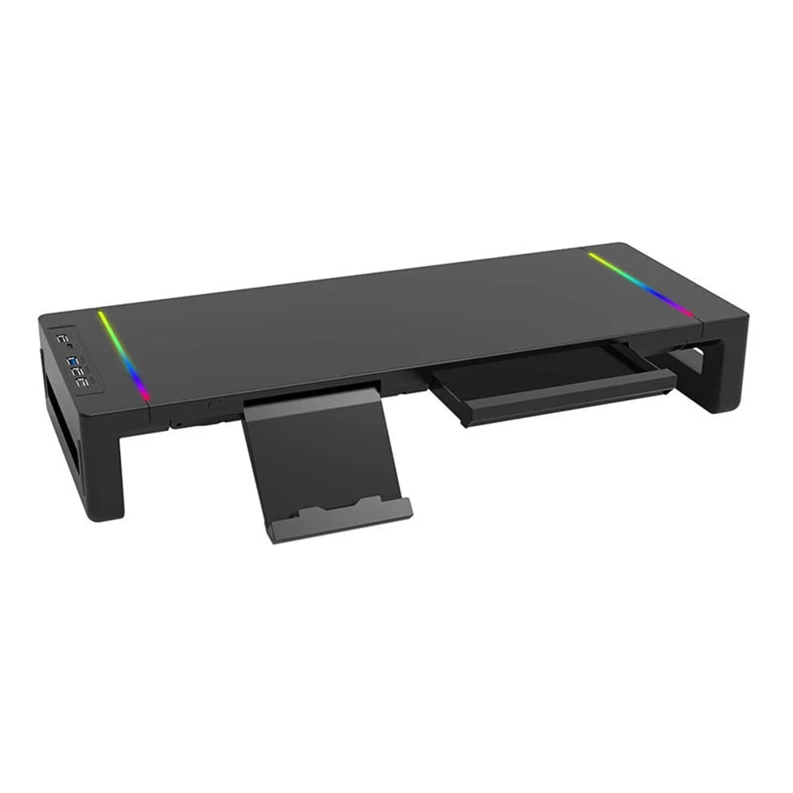 Support de moniteur ordinateur RVB pliable solution contre le bureau encombré